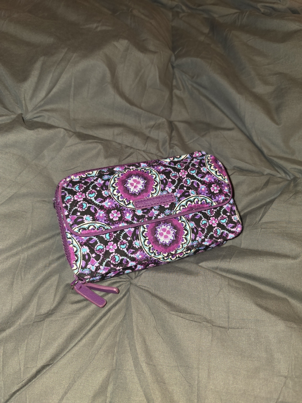 Vera Bradley Lilac Medallion Wallet/Crossbody